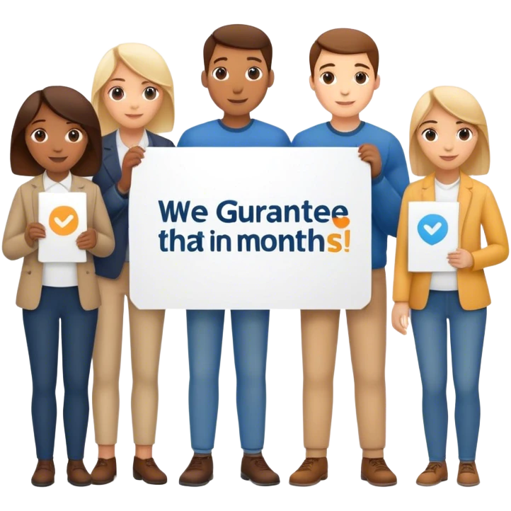 ✅ We guarantee that in 3 months   emoji