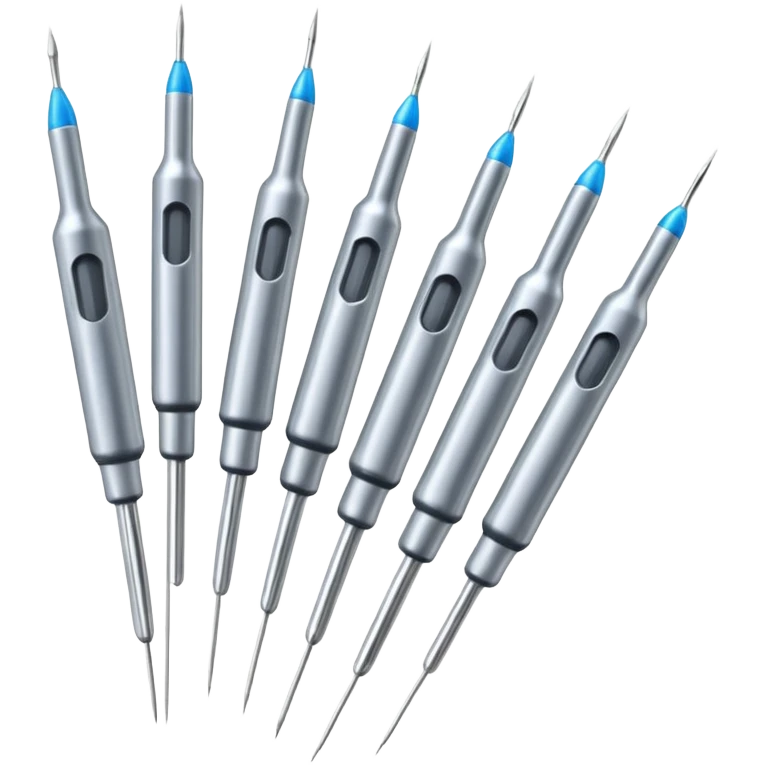 mehrere nadeln von injektionskanüle emoji