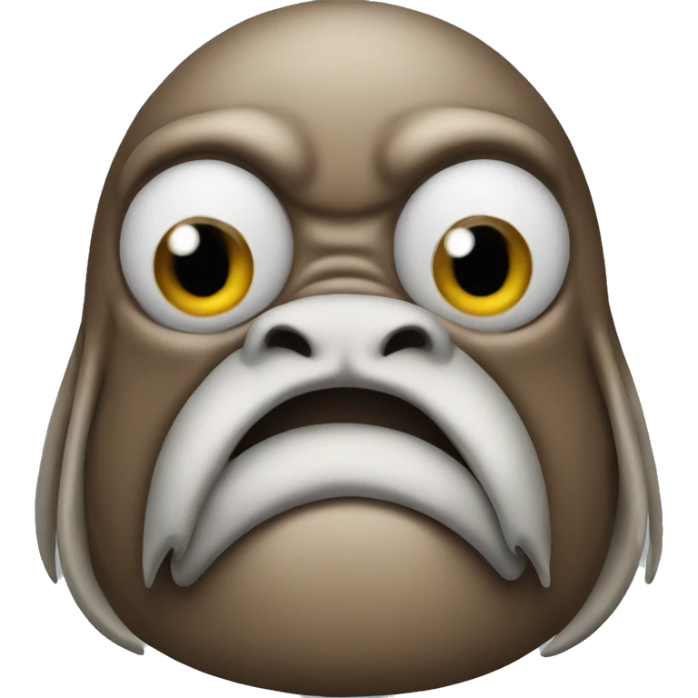 Angry crazy walrus  emoji