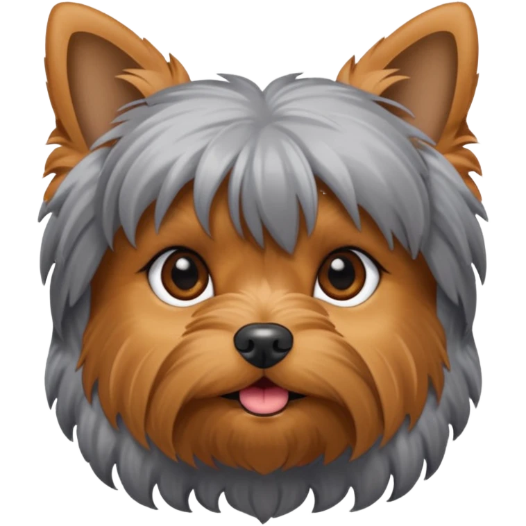 A female yorkshire terrier  emoji