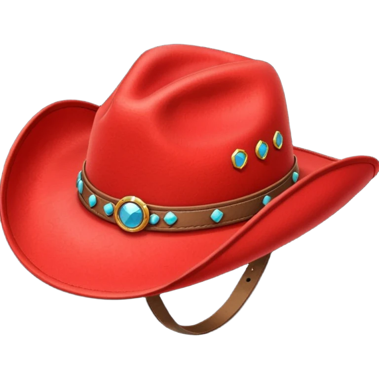 Red cowboy hat   emoji