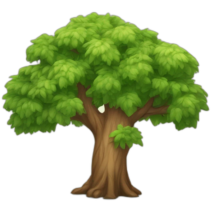 Arbre avec os emoji