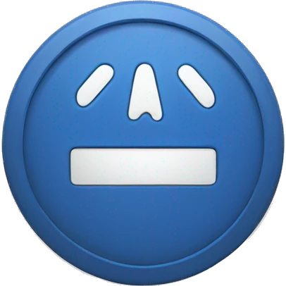 Blue verification tick/badge emoji