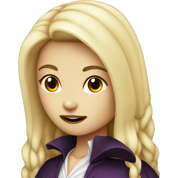 blond vampire girl  emoji