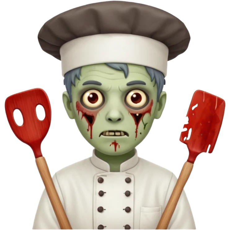  zombi man chef emoji