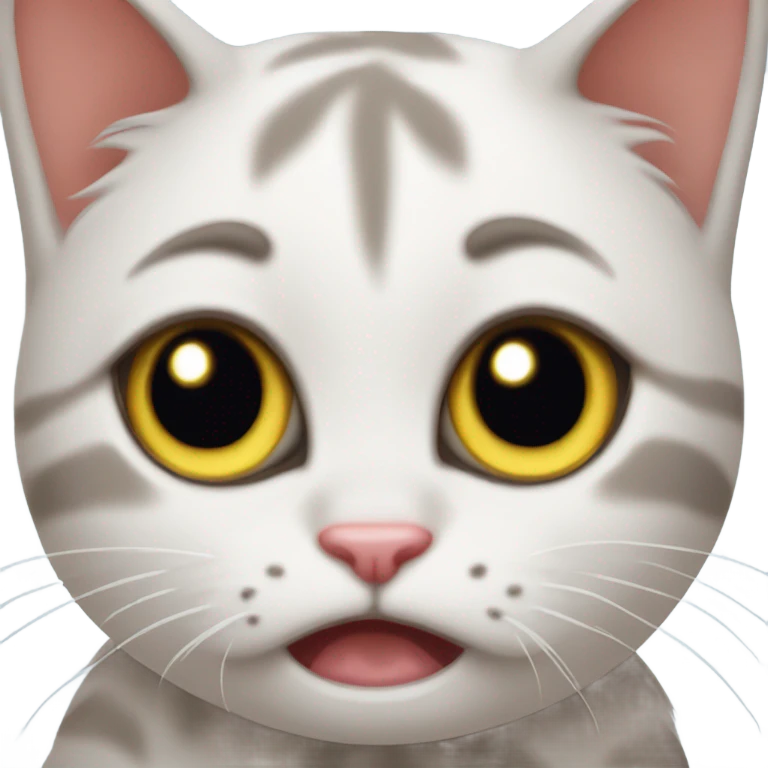 Whiny kitten emoji