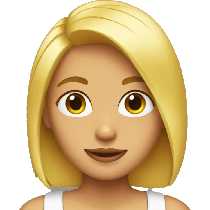 Chica rubia emoji