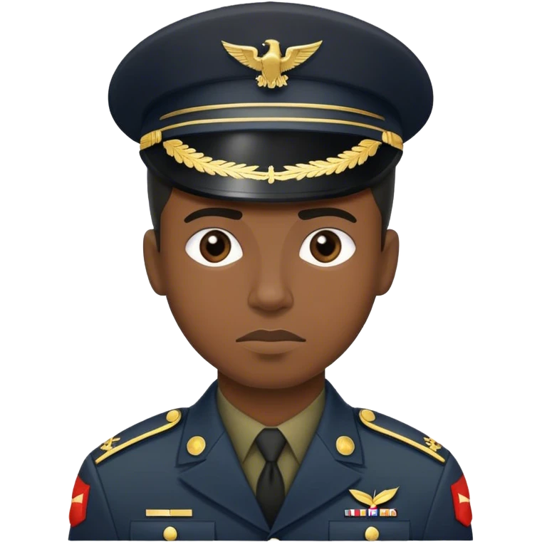 A black soldier who’s over it emoji