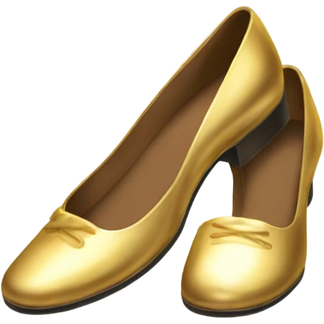 Gold shoes emoji