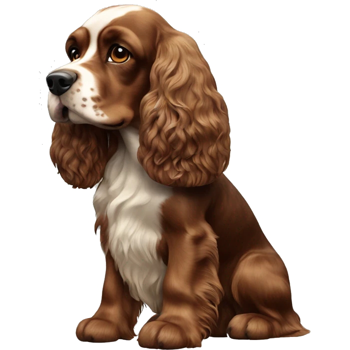 English cocker spaniel dog emoji