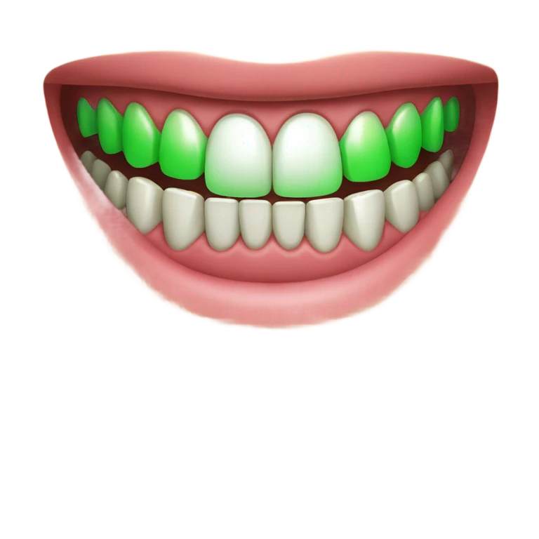 green teeth emoji