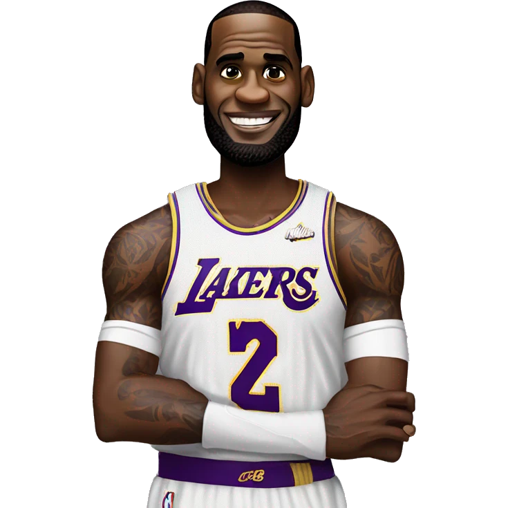 LeBron James with a sprite emoji