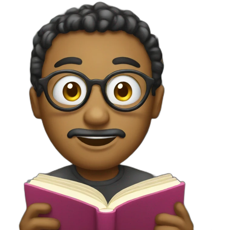 Library eat a book emoji