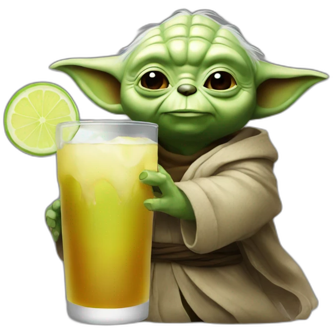 Yoda drink bear emoji
