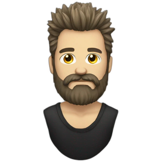 beardy punk emoji