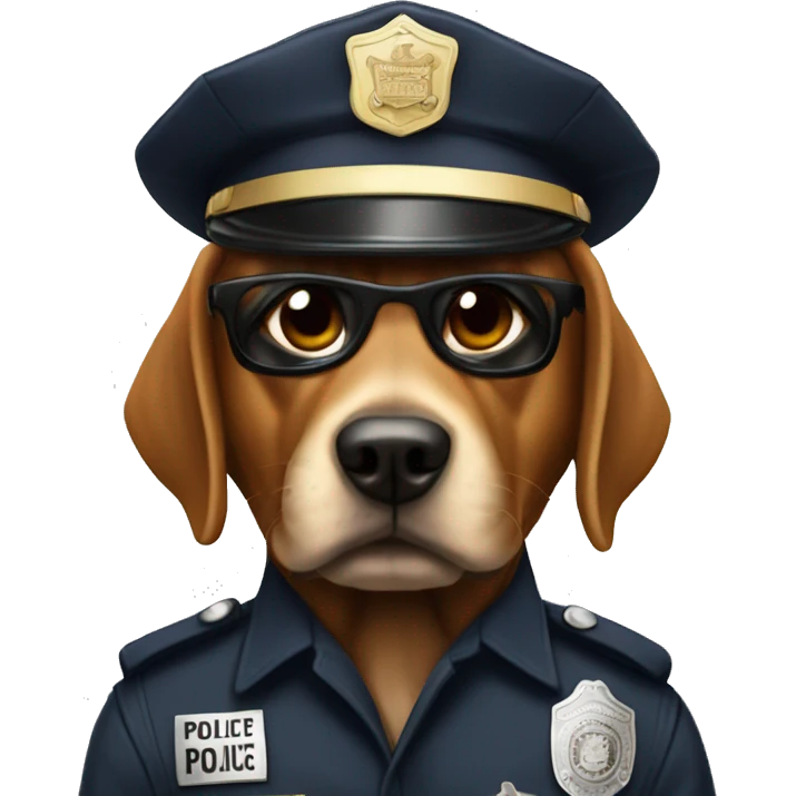 Dog thuglife police emoji