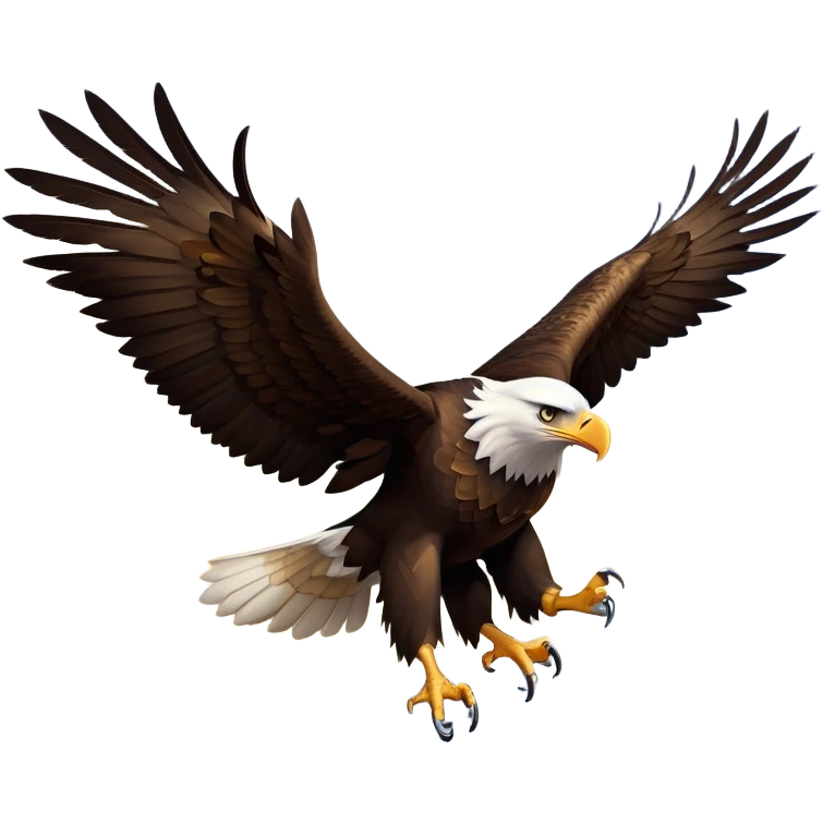 cinematic-eagle-realistic-full-body-soaring-emoji,-massive-wings-spread-wide-against-the-open-sky,-sharp-beak-curved-and-powerful,-piercing-golden-eyes-scanning-the-land-below,-strong-feathered-legs-tucked-tight,-dark-brown-feathers-contrasting-against-the-clouds,-simplified-yet-realistic-focused-features,-highly-detailed,-glowing-with-a-regal-majestic-glow emoji
