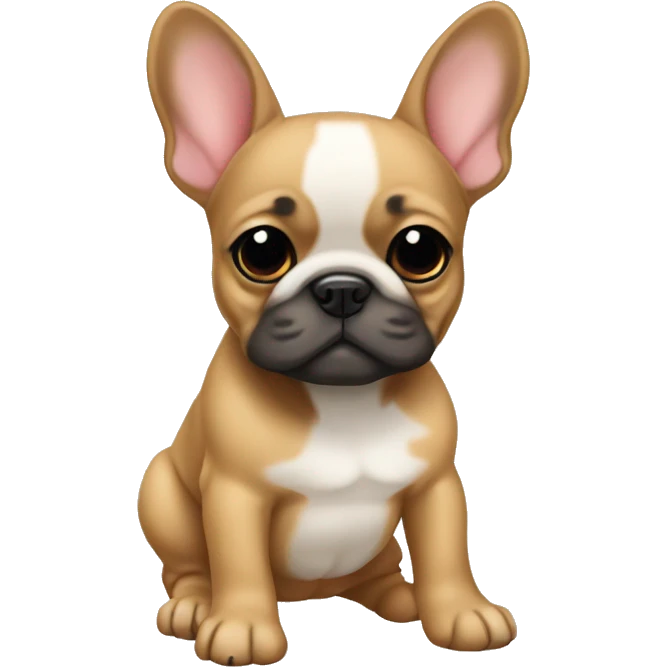 Fawn frenchie pup emoji
