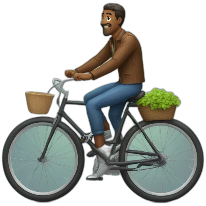 Man on bike  emoji