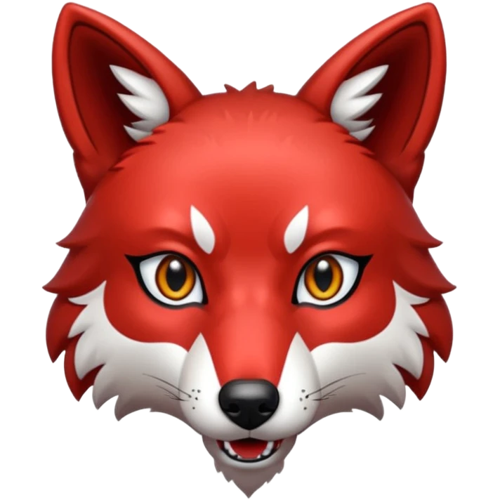 glitter red wolf apex predator emoji