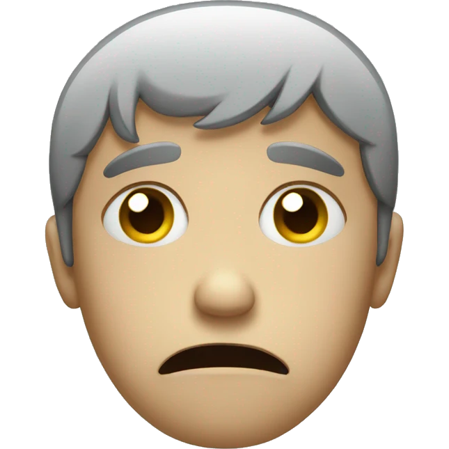 Sad face emoji