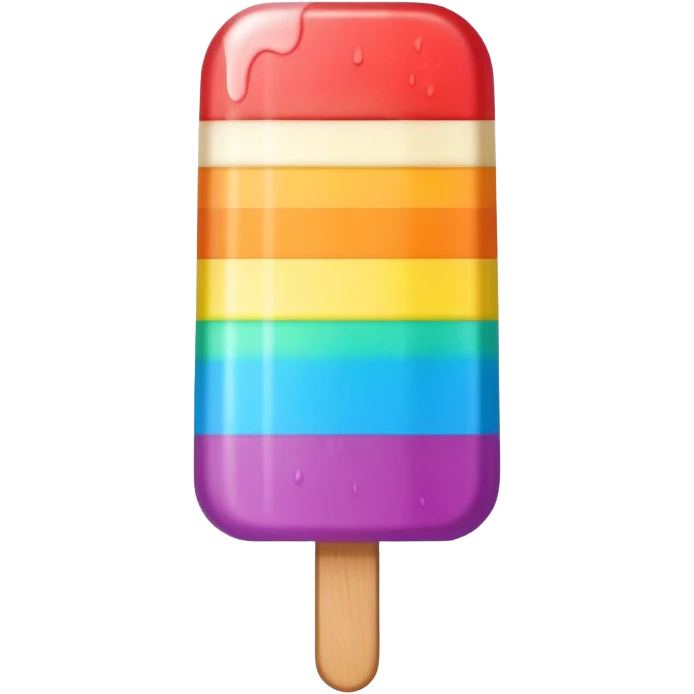 A rainbow popsicle  emoji