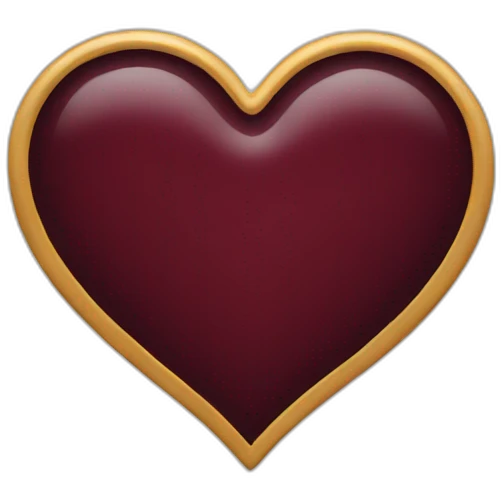 Burgundy heart emoji
