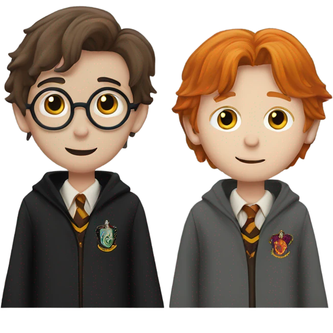 Harry Potter and Ron weasley emoji