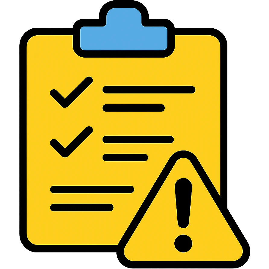Add yellow color to the caution symbol, keep it suitable for a changelog Discord channel, maintain bold and clear icon style in lineal color icon with black outlines style. emoji