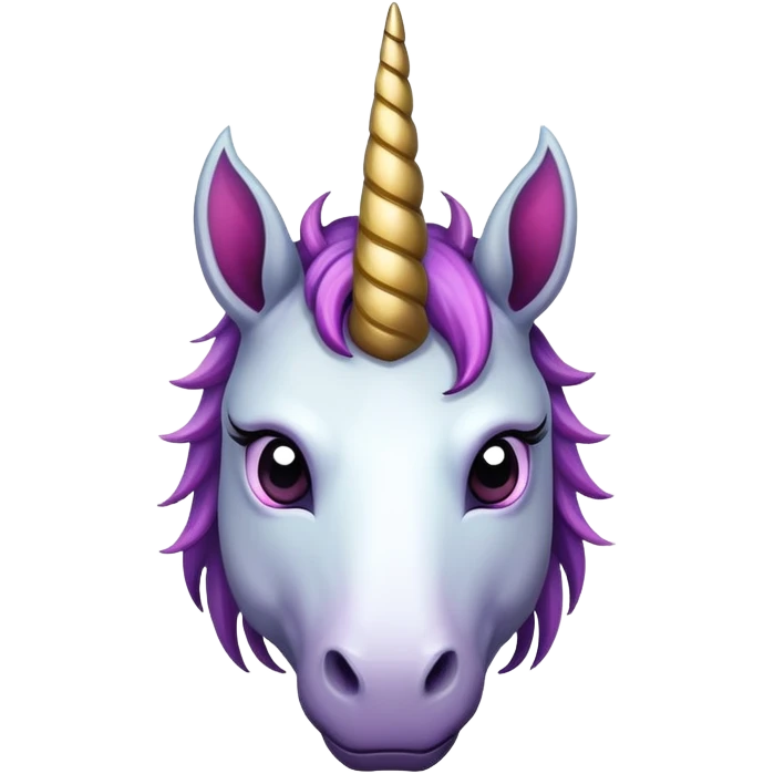 Evil unicorn emoji