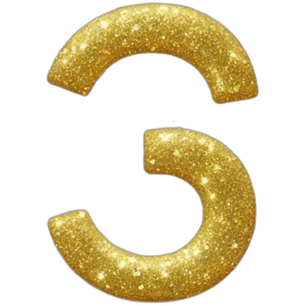 Glitter letter G emoji