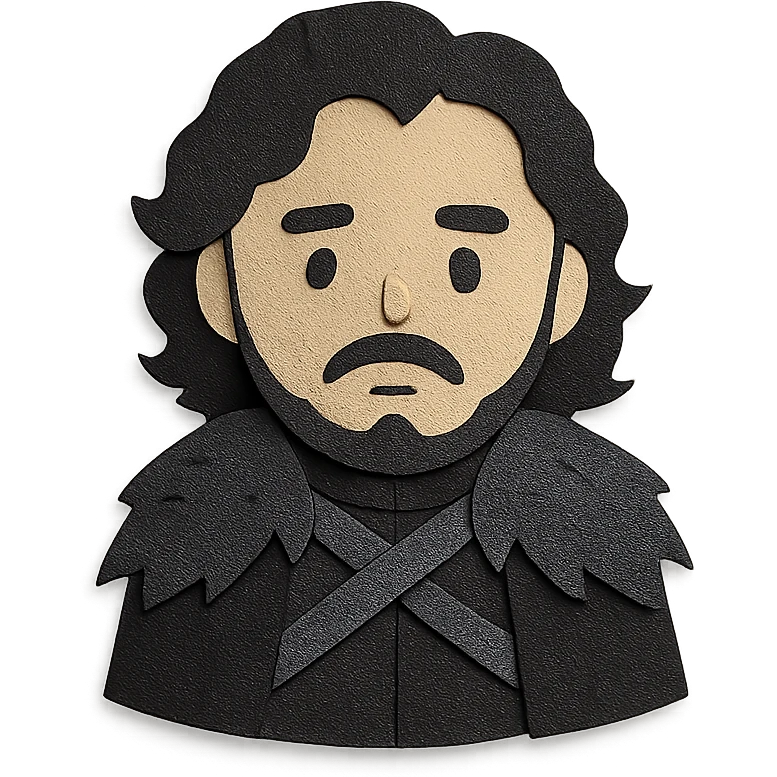 Jon Snow from Game of Thrones emoji