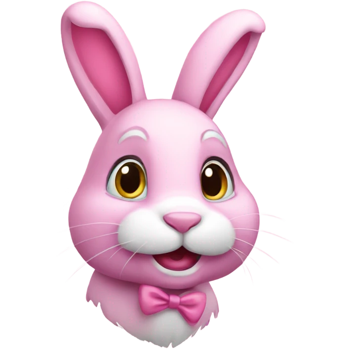 Pink Easter bunny emoji