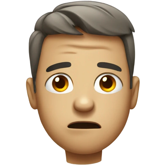 Stressed out face  emoji