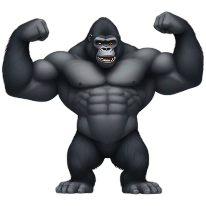 Gorilla muscle emoji