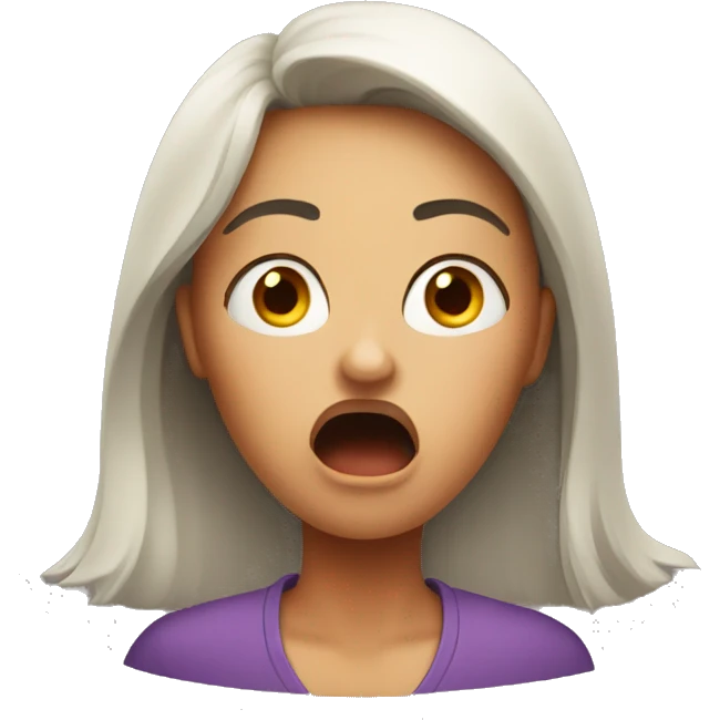 shocked woman  emoji