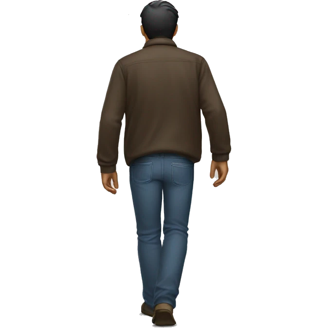 man walking away from me emoji
