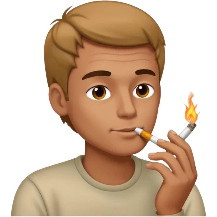 Guy smoking emoji