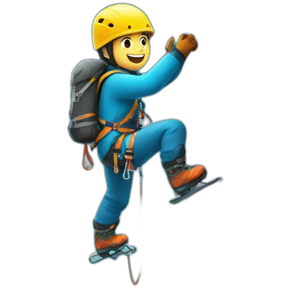 ice climbing emoji