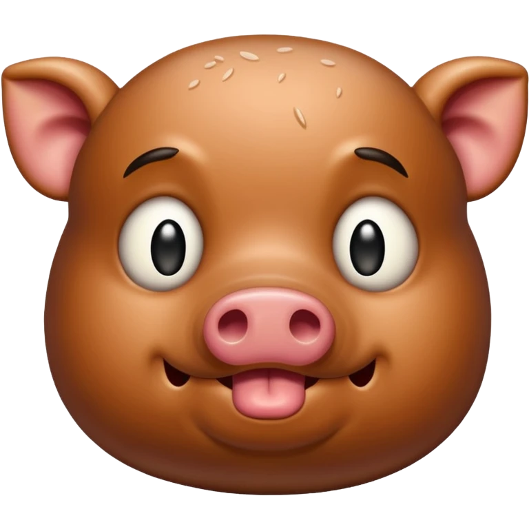 smelly pork steak, rotten emoji