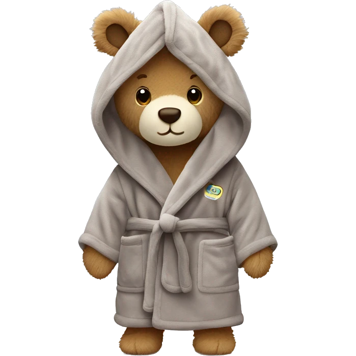 Jellycat Bartholomew bathrobe Bear emoji