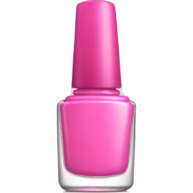 Pink nail polish bottle emoji