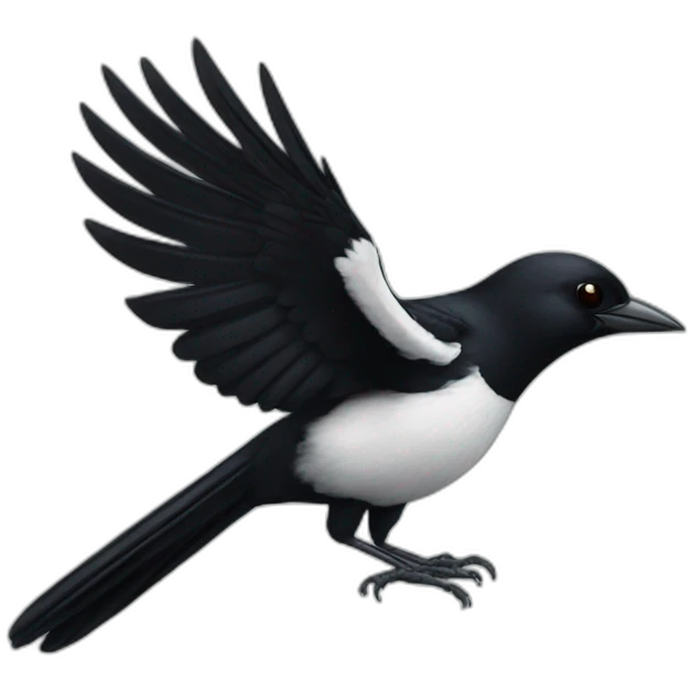 Magpie swoop emoji