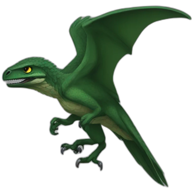 dark green raptor emoji