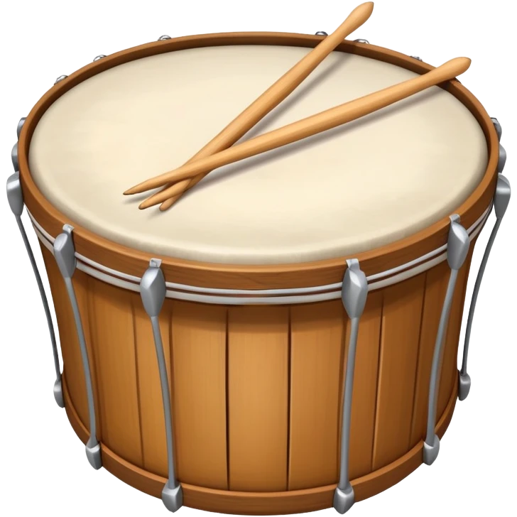 A traditional drum with drumsticks used to wake people for sahur during Ramadan emoji