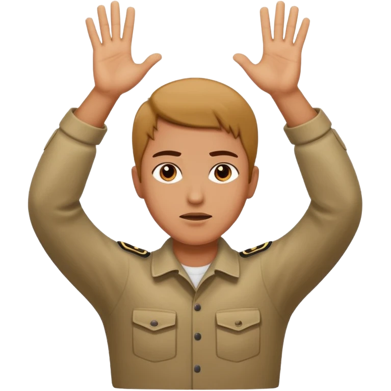 Not guilty hands up emoji