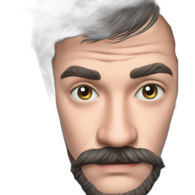 solo staring intensely blue shirt emoji