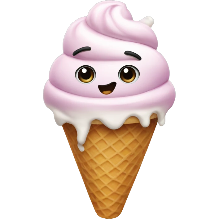 ice cream made with faces  emoji