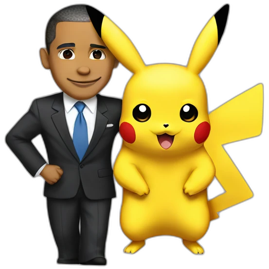 pikachu and obama emoji