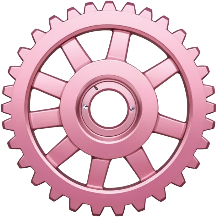 Light pink gear emoji